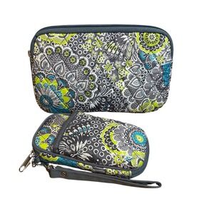 Studio‎ C Personal Organizer & Accessory Sleeve Quilted Floral Set Travel